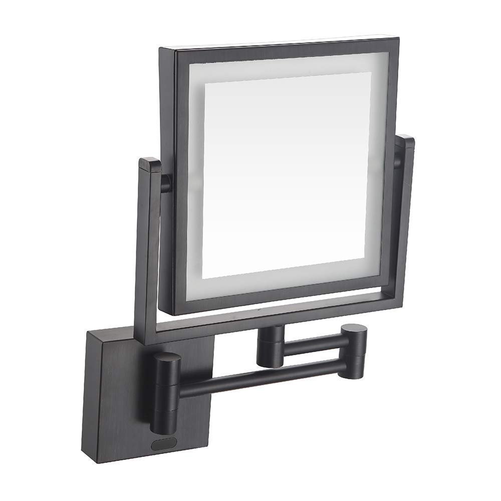 8 Inch Wall Mount Vanity Makeup Mirrors Human Body Induction Double Sided 1X,3X Magnifying Bathroom Shaving Cosmetic Mirror (Color : 260n) (2160b)