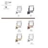 8 Inch Wall Mount Vanity Makeup Mirrors Human Body Induction Double Sided 1X,3X Magnifying Bathroom Shaving Cosmetic Mirror (Color : 260n) (2160b) view 4