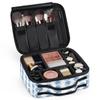 XMNYGJ Cartoon Seahorse Pattern Makeup Train Case Travel Makeup Bag Professional Cosmetic Organizer Portable Storage Box with Adjustable Dividers for Cosmetics Makeup Brushes Toiletry view 3