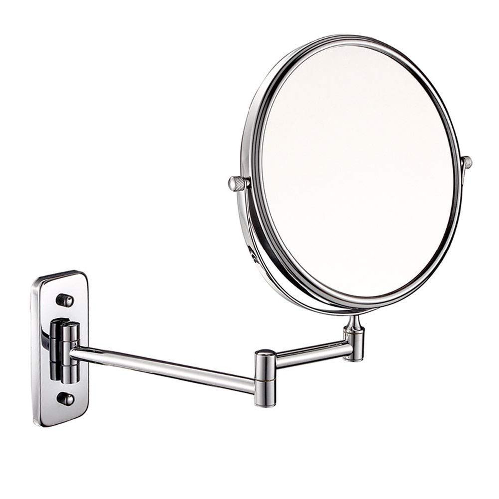 10X Magnification Bathroom Shaving Mirror Double-Sided Round Magnifying Vanity Swivel Mirror,360