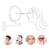 10X Magnification Bathroom Shaving Mirror Double-Sided Round Magnifying Vanity Swivel Mirror,360 view 3