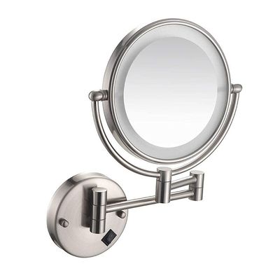 8 Inch Makeup Mirror 5X Magnification Vanity Mirror Concealed Install Vanity Mirror 360 (Color : #1) (#2)