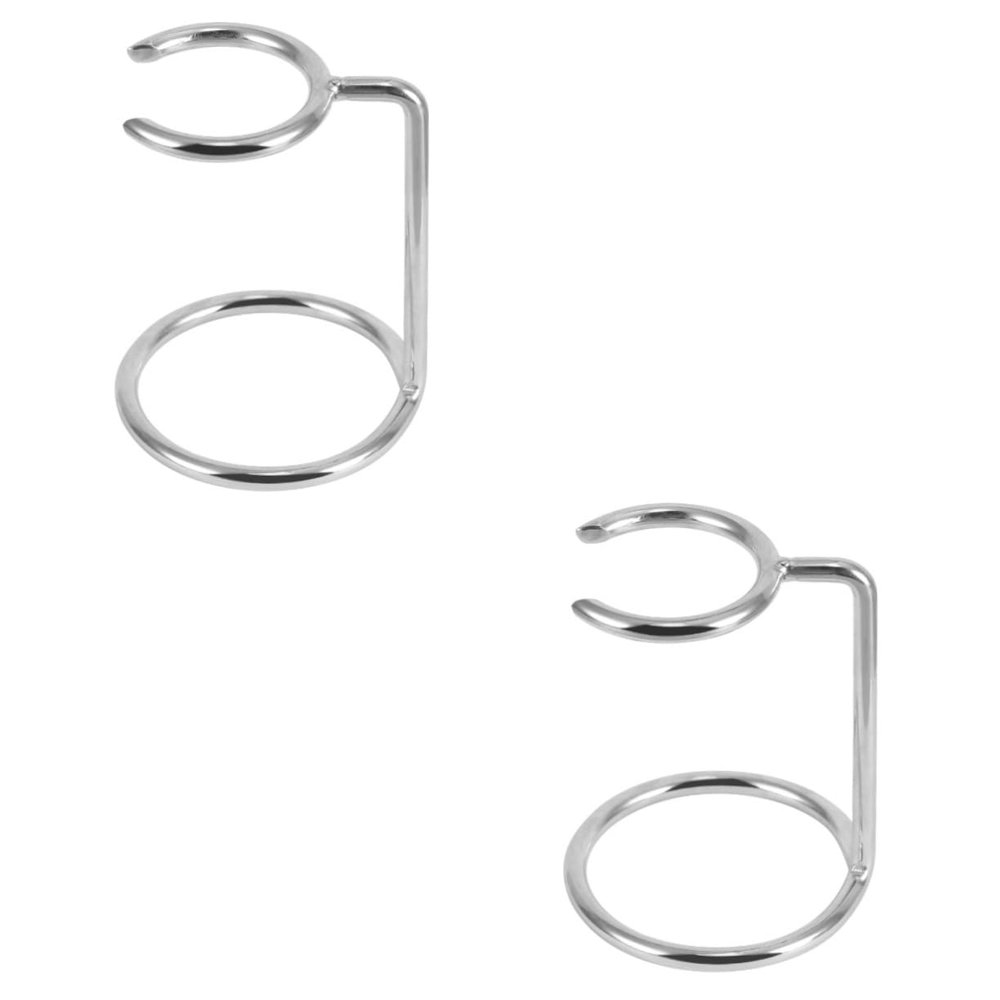 NOLITOY 2pcs Men Stainless Steel Shaving Brush Stand Shave Brush Organizer for Home Barber Salon Broken-resistant Design