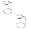NOLITOY 2pcs Men Stainless Steel Shaving Brush Stand Shave Brush Organizer for Home Barber Salon Broken-resistant Design view 1