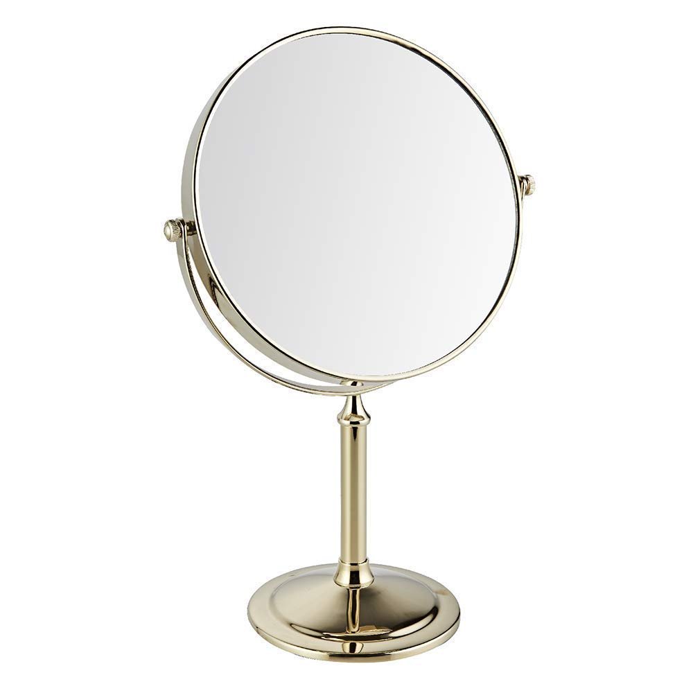 Desktop Standing Makeup Mirrors Double Sided 1X,3X Magnification Hotel Bathroom 360 Rotating Vanity Mirror Tabletop Mirrors (Color : 226h) (226g)