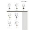 Desktop Standing Makeup Mirrors Double Sided 1X,3X Magnification Hotel Bathroom 360 Rotating Vanity Mirror Tabletop Mirrors (Color : 226h) (226g) view 4