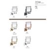Wall Mount Vanity Makeup Mirrors Double Sided1X,3X Magnifying Bathroom Shaving Cosmetic Mirror Adjustable Wall Mirrors (Color : 260g) (260n) view 4