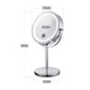7 Inch Double Sided Desktop Standing Makeup Mirrors 1X,5X Magnification Hotel 360 Rotating Vanity Mirror view 4