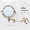 8 Inch Makeup Mirror 5X Magnification Vanity Mirror Concealed Install Vanity Mirror 360 (Color : #1) (#3) view 4