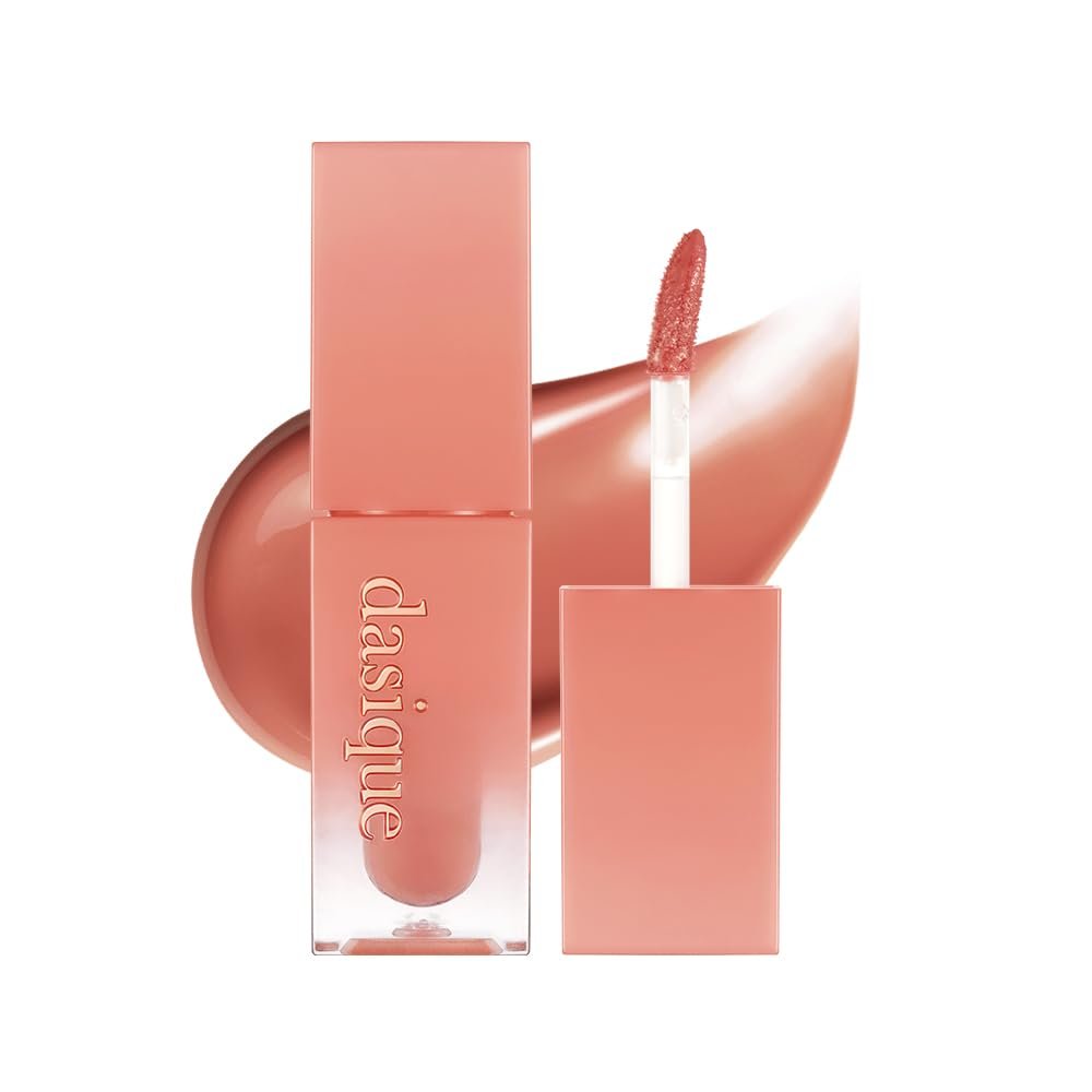 dasique Juicy Dewy Tint (#20 Bare Nude) 0.12 oz | Light Application with moisture | Long-wearing Glossy Lip Stain, Non-sticky | Vegan, Cruelty-free | K-beauty