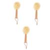 NOLITOY 3pcs Shower Scrubber for Cleaning and Exfoliating Bathtub Brush Sisal Cleaning Brush Body Exfoliator view 1