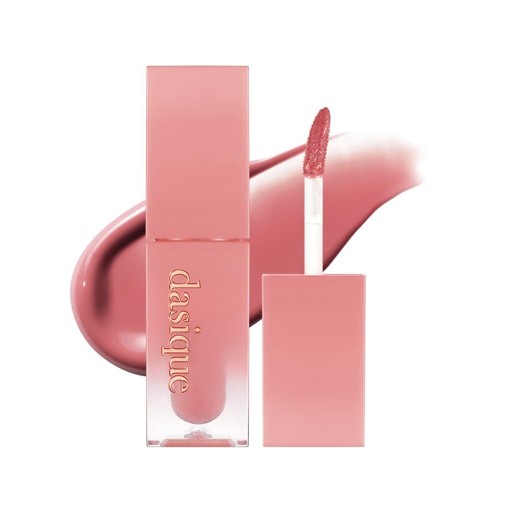dasique Juicy Dewy Tint (#21 Mauve Mood) 0.12 oz | Light Application with moisture | Long-wearing Glossy Lip Stain, Non-sticky | Vegan, Cruelty-free | K-beauty