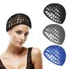 3Pcs Soft Rayon Crocheted Sleep Caps - Elastic Mesh Hair Snoods for Women & Men's Hair, Including Thick, Long, Short or Curly view 1