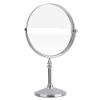 8 Inch Standing Makeup Mirrors,Double Sided Magnification and Regular 360 Rotating Brass Vanity Cosmetic (Color : Gold, Size : 3X) (Chrome 3X) view 1