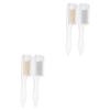FOMIYES 4pcs Portable Eyebrow and Eyelash Comb Convenient Brushes for Daily Grooming Foldable Design Transparent and Accents view 1