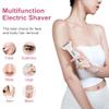 Electric Razor for Women Lady Shaver Hair Trimmer for Face Nose Eyebrow Beard Moustache Arm Leg Armpit Bikini Painless Rechargeable Portable 5 in 1 Lady Body Shavers Set view 3