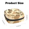 YTYVAGT Small Travel Makeup Bag,Cosmetic Bags for Women,Yellow Leopard Print,Period Bag view 2
