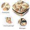 YTYVAGT Small Travel Makeup Bag,Cosmetic Bags for Women,Yellow Leopard Print,Period Bag view 3