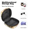 YTYVAGT Small Travel Makeup Bag,Cosmetic Bags for Women,Yellow Leopard Print,Period Bag view 4
