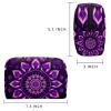 YTYVAGT Makeup Bags for Women,Toiletry Bag for Men,Purple Mandala Skull Flower,Travel Cosmetic Bag view 2