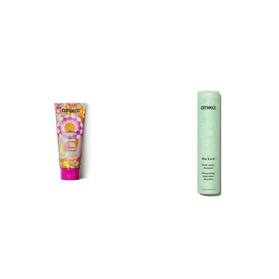 amika soulfood nourishing mask & the kure bond repair shampoo, 275ml