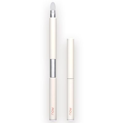 AOU SILICONE TIP BRUSH Compact & Retractable Design for Easy Carry with Rounded Silicone Tip
