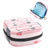 YTYVAGT Small Travel Makeup Bag,Cosmetic Bags for Women,Cartoom Cat Pink Lines,Period Bag view 1