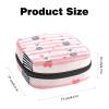 YTYVAGT Small Travel Makeup Bag,Cosmetic Bags for Women,Cartoom Cat Pink Lines,Period Bag view 2