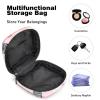 YTYVAGT Small Travel Makeup Bag,Cosmetic Bags for Women,Cartoom Cat Pink Lines,Period Bag view 4
