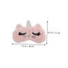 Beaupretty 2pcs Portable Breathable Eye Masks Soft Cat Design Sleeping Mask for Relaxation Fatigue Relief for Students Travel and Napping Pink White view 2