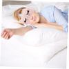 Beaupretty 2pcs Portable Breathable Eye Masks Soft Cat Design Sleeping Mask for Relaxation Fatigue Relief for Students Travel and Napping Pink White view 3