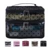 KQCQZ Cosmetic Bag Travel Makeup Bag Mesh Double Layer Large Makeup Pouch Travel Accessories Essentials Toiletry Bag for Women Makeup Travel Organizer (double-layer black) view 1
