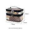 KQCQZ Cosmetic Bag Travel Makeup Bag Mesh Double Layer Large Makeup Pouch Travel Accessories Essentials Toiletry Bag for Women Makeup Travel Organizer (double-layer black) view 3