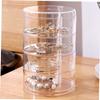 ABOOFAN 2pcs Multi-layer Storage Box Jewelry Boxes Dresser Vanity Table Rotating Travel Jewelry Tray Ring Earrings Necklace Case Hair Clip Organizer Storage Makeup Holder Manager view 2