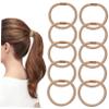 FRCOLOR 10pcs Stretchy Hair Ties No Damage Elastic Hair Bands for Women Girls Ponytail Holders Style view 1