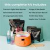 KoluaWax Premium Waxing Kit for Women - Beginner Friendly - Complete Wax Kit that includes 14oz of Wax Beads, Applicator, Pre and Post Care, Suitable for Sensitive Skin (Peach Fuzz) view 3