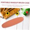 HAPINARY Portable Silicone Makeup Brush Holder Case Travel Cosmetic Pouch Brush Organizer for Women Lightweight Waterproof and Easy to Clean Makeup Storage for Travel view 3