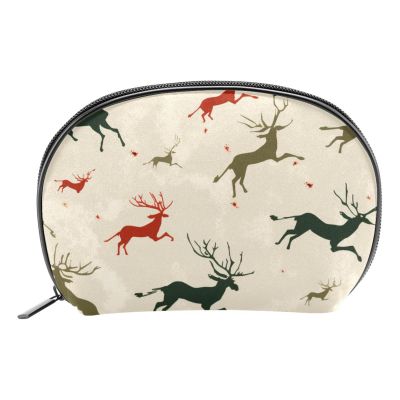 YTYVAGT Travel Makeup Bag,Travel Toiletry Bag for Women,Colorful Jumping Deers,Cosmetic Travel Bag