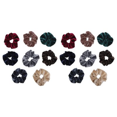 16pcs Hair Ties Hair Srunchies Soft and Comfortable Elastic French Large Soft Bands Ties Accessories for Girl Women 8 Colors