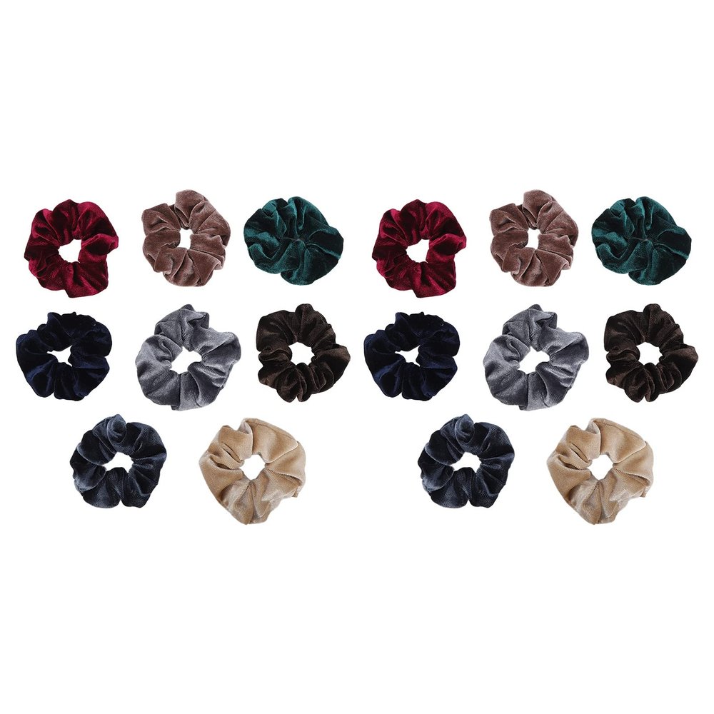 16pcs Hair Ties Hair Srunchies Soft and Comfortable Elastic French Large Soft Bands Ties Accessories for Girl Women 8 Colors