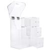 TANIQIACA Desktop Cosmetics Storage Box Organizer Container 1 Makeup Brush Cylinder and 3 Drawers view 4