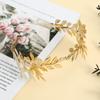Healeved Leaf Bridal Headband Gold Vintage Baroque Headdress Olive Leaf Hair Accessories for Weddings Anniversaries Parties view 4