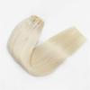Hair Extensions Full Head Blonde Clip in Hair Extensions White Blonde Hair Extensions Clip in Human Hair Real Hair Extensions for Short Hair 12"-24" Hair Extensions Clip in ( Size : 24inch 7Pcs 140 gr view 3