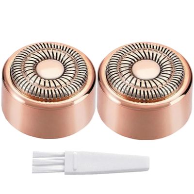 Replacement Heads Generation 3 for New Finishing Touch Flawless Facial Hair Remover,Upgraded Replacement Blades for Women,Ring Light Rose Gold for Flawless