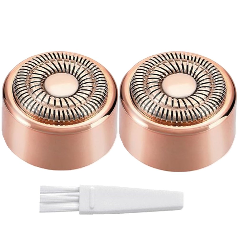 Replacement Heads Generation 3 for New Finishing Touch Flawless Facial Hair Remover,Upgraded Replacement Blades for Women,Ring Light Rose Gold for Flawless