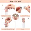Replacement Heads Generation 3 for New Finishing Touch Flawless Facial Hair Remover,Upgraded Replacement Blades for Women,Ring Light Rose Gold for Flawless view 3