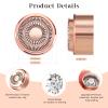 Replacement Heads Generation 3 for New Finishing Touch Flawless Facial Hair Remover,Upgraded Replacement Blades for Women,Ring Light Rose Gold for Flawless view 4