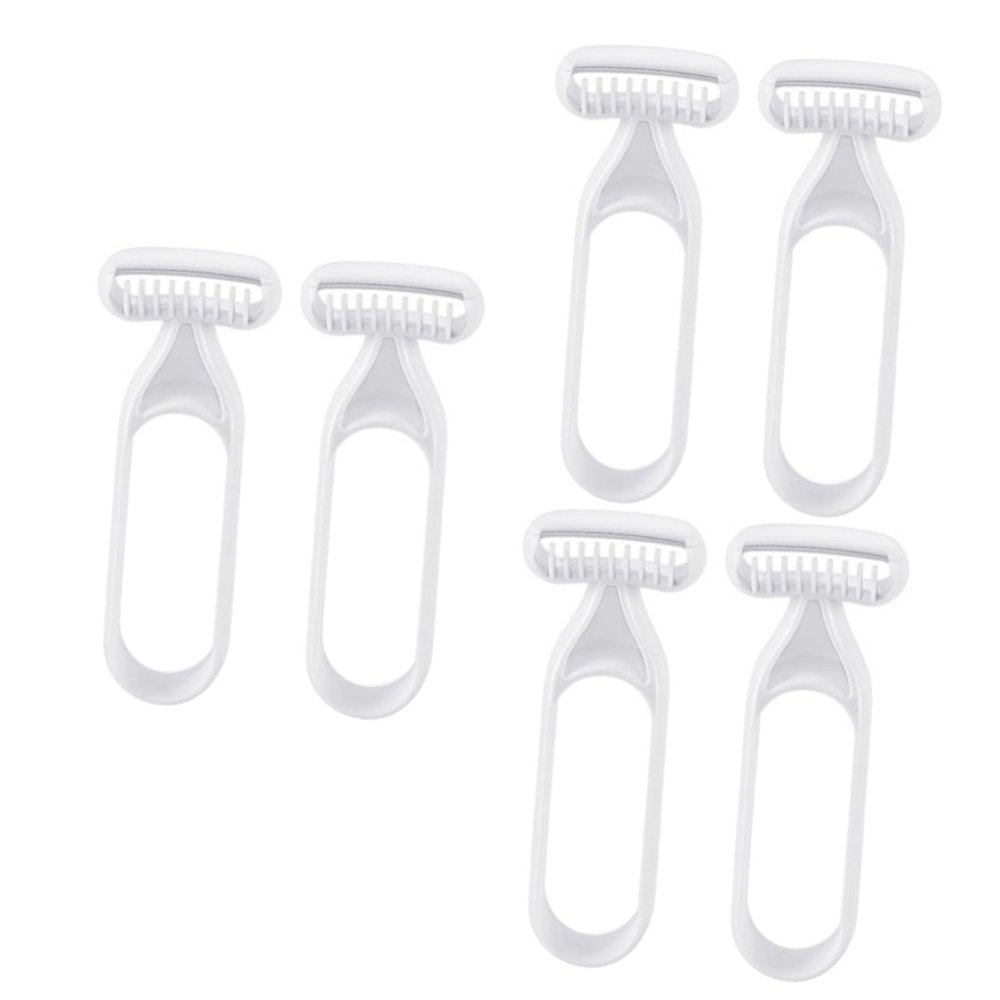NOLITOY 6pcs Portable Hair Trimmer Women Body Hair Razor for Armpit Leg Bikini Line Wet Shaving