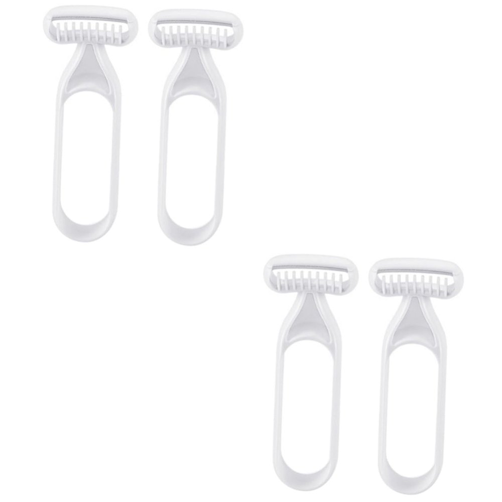 NOLITOY 4pcs Women Eyebrow Trimmer Body Hair Razor for Shaving Armpit Hair Leg Trimmer Portable Manual Body Shaver