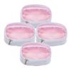 Baluue 4pcs Reusable Travel Makeup Bags Zipper Transparent Toiletry Pouches for Women Stylish Outdoor Cosmetic Organizers for view 1